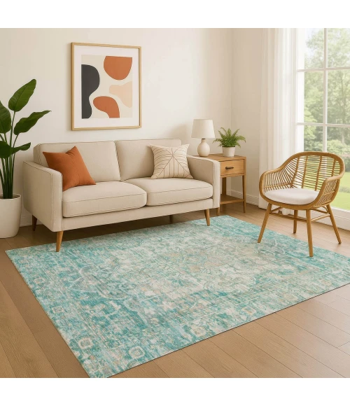Addison Mayfield Teal AMF1728 9ft. x 12ft. Rect. Rug