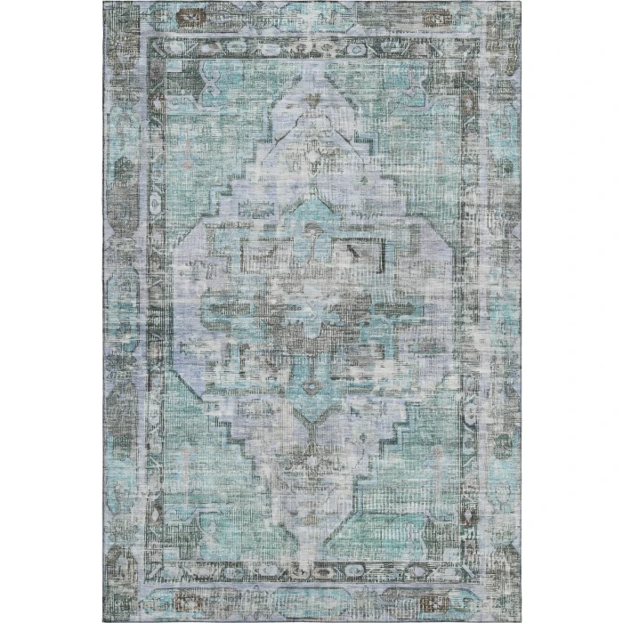 Addison Mayfield Teal AMF1729 - 8ft. Round Rug