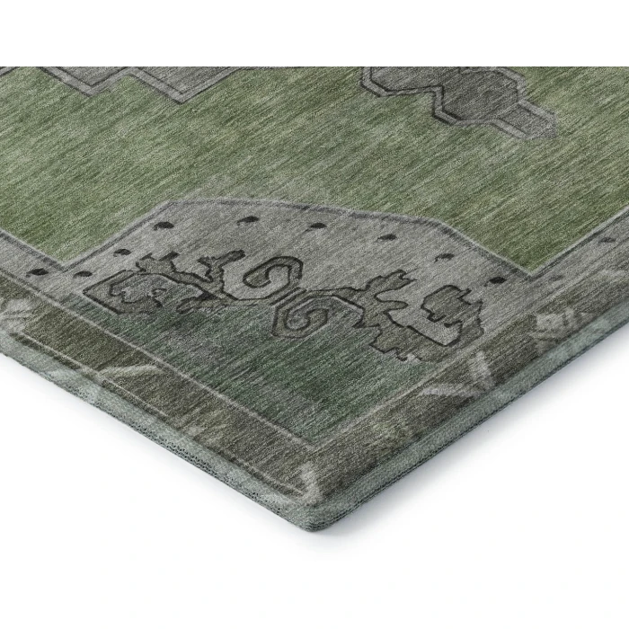 Addison Mayfield Green AMF1731 - 8ft. Round Rug