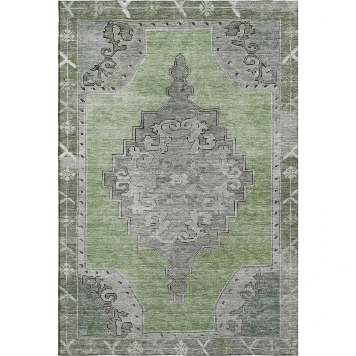 Addison Mayfield Green AMF1731 - 8ft. Round Rug