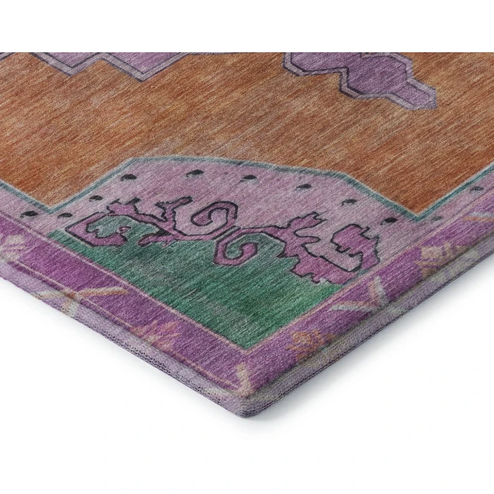 Addison Mayfield Orange AMF1731 - 8ft. Round Rug