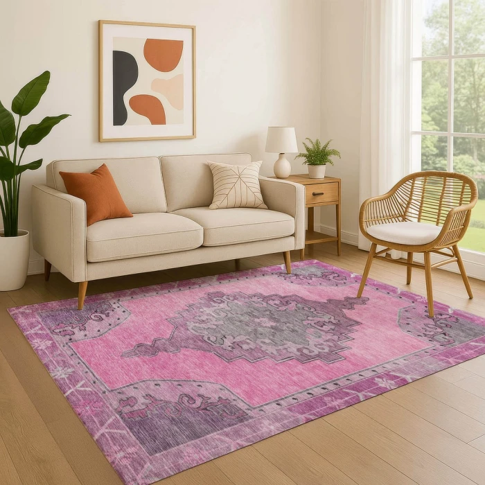 Addison Mayfield Pink AMF1731 8ft. x 10ft. Rect. Rug