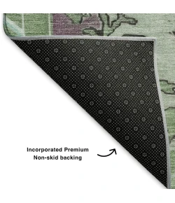 Addison Mayfield Teal AMF1731 - 8ft. Round Rug