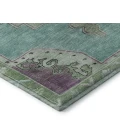 Addison Mayfield Teal AMF1731 - 8ft. Round Rug