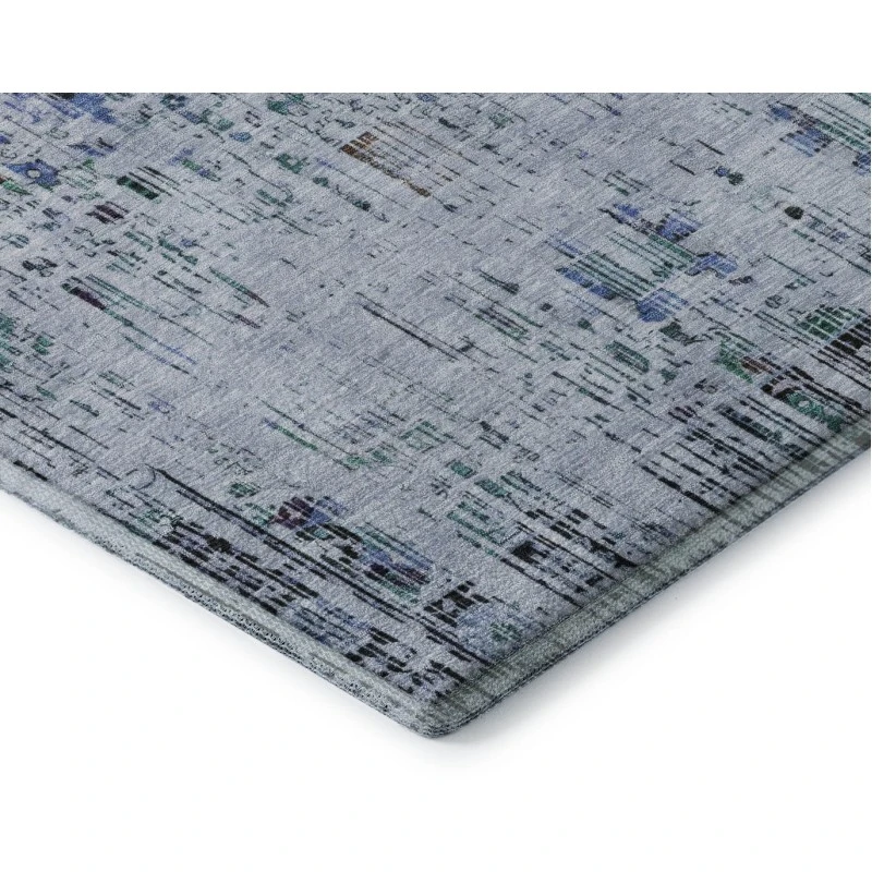 Addison Mayfield Blue AMF1734 - 8ft. Round Rug