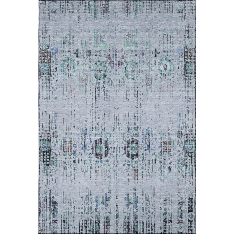 Addison Mayfield Blue AMF1734 - 8ft. Round Rug