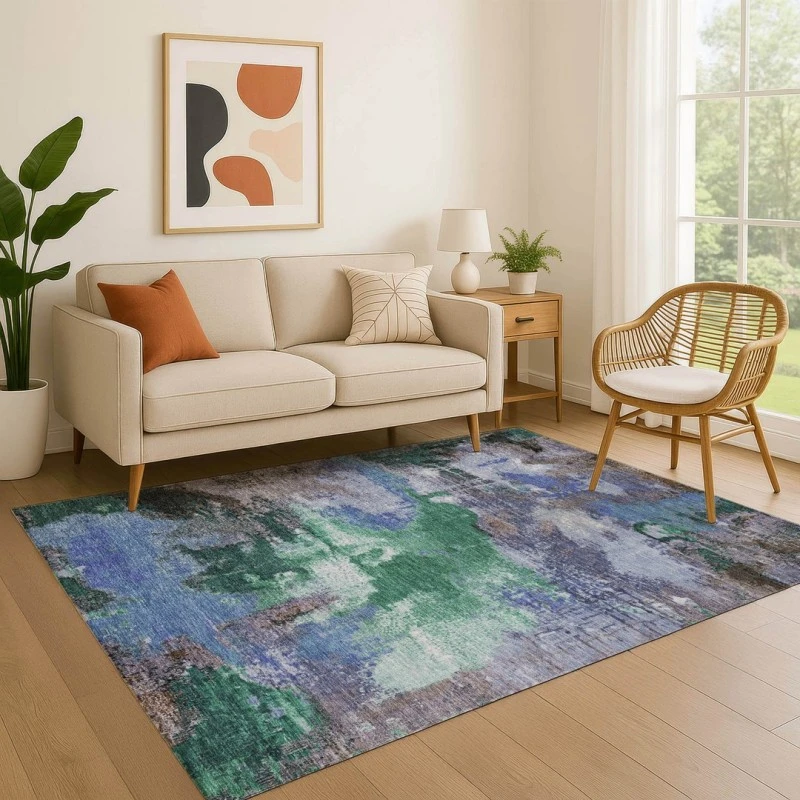 Addison Mayfield Green AMF1738 - 8ft. Round Rug