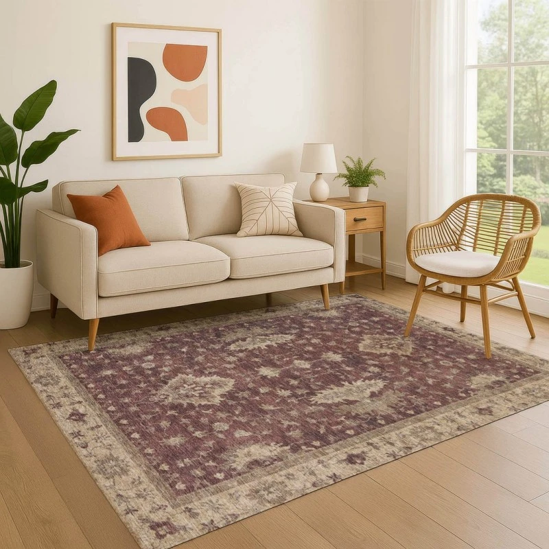 Addison Mayfield Red AMF1739 - 8ft. Round Rug