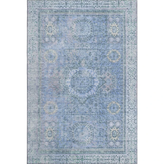 Addison Mayfield Blue AMF1740 - 8ft. Round Rug