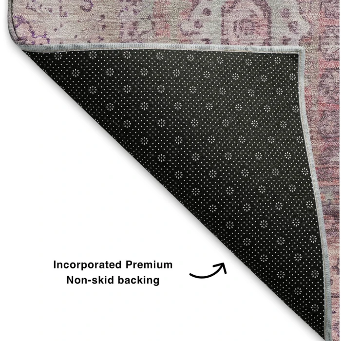 Addison Mayfield Pink AMF1740 - 8ft. Round Rug