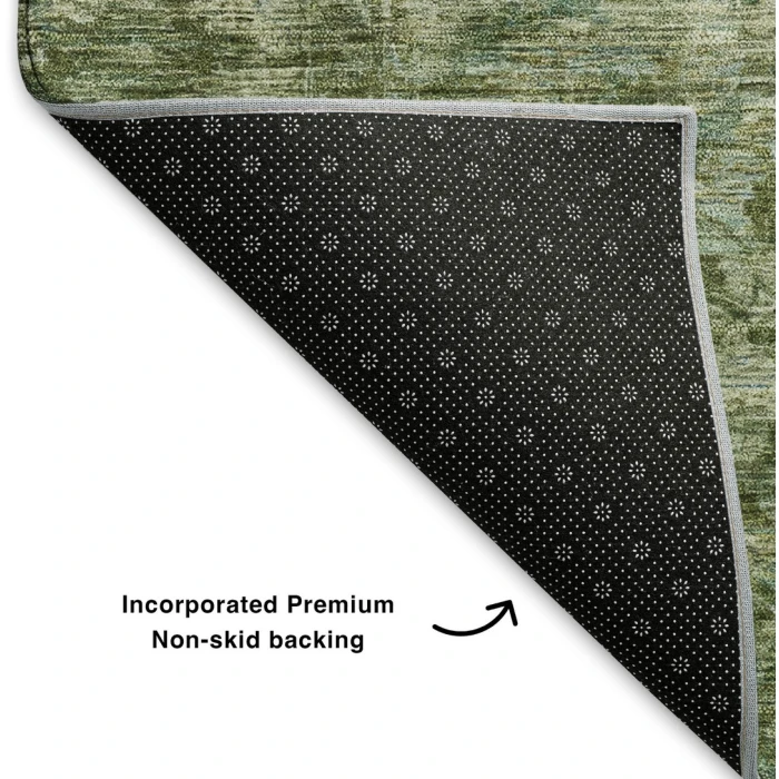 Addison Mayfield Green AMF1744 - 8ft. Round Rug