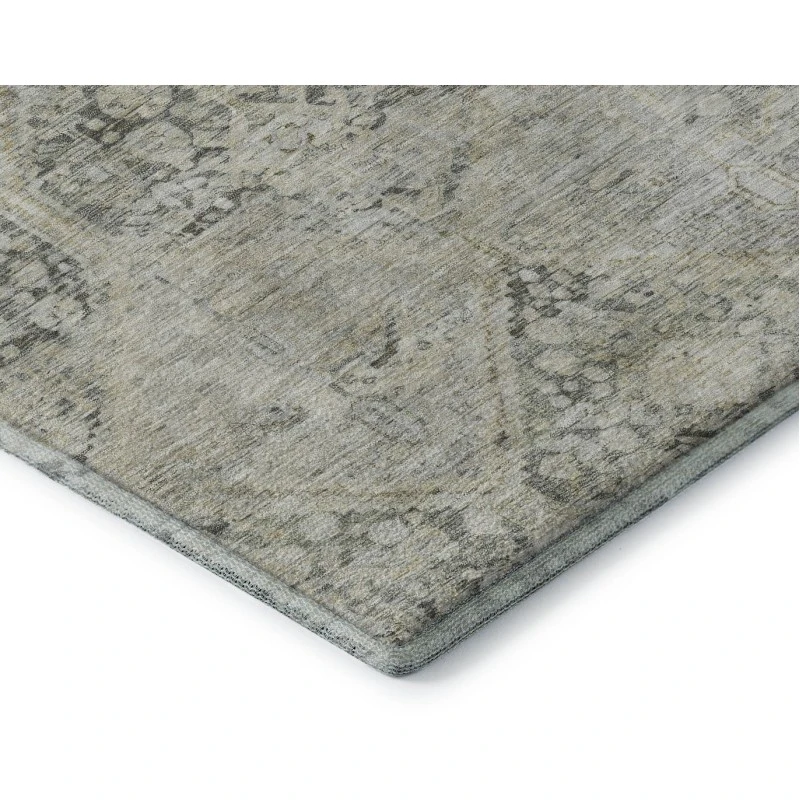 Addison Mayfield Gray AMF1745 - 8ft. Round Rug