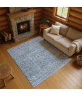 Addison Mayfield Blue AMF1746 - 8ft. Round Rug