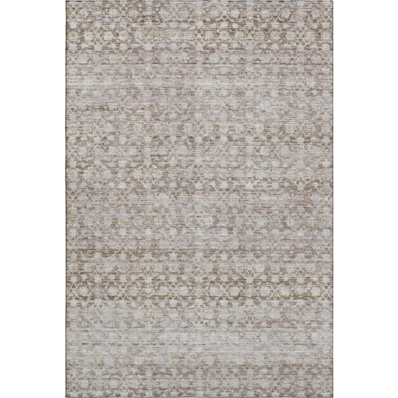 Addison Mayfield Brown AMF1747 - 8ft. Round Rug