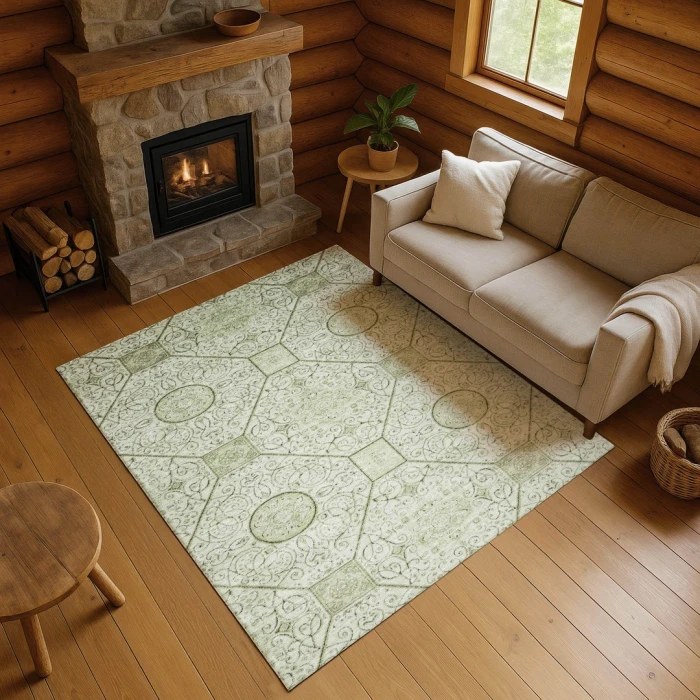 Addison Mayfield Green AMF1748 2ft. 3in. x 7ft. 6in. Rect. Rug