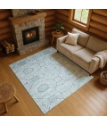 Addison Mayfield Teal AMF1748 9ft. x 12ft. Rect. Rug