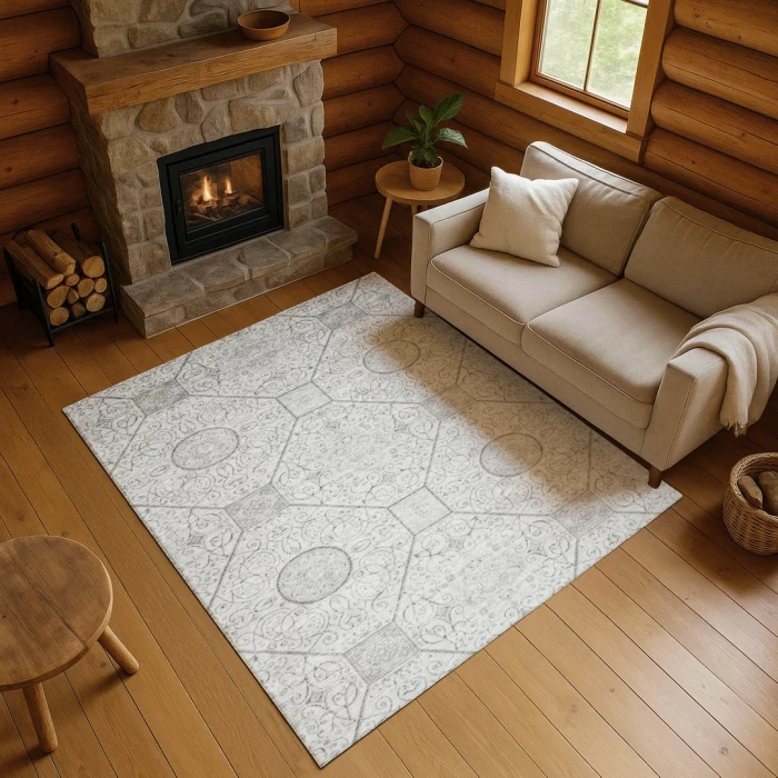 Addison Mayfield Gray AMF1748 9ft. x 12ft. Rect. Rug