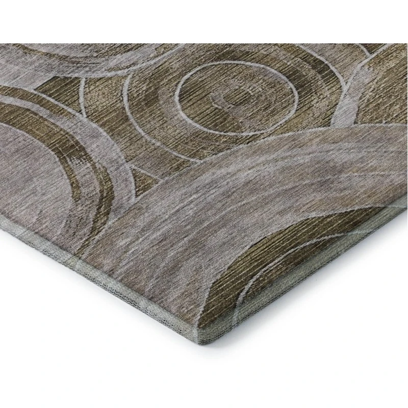 Addison Mayfield Brown AMF1750 - 8ft. Round Rug