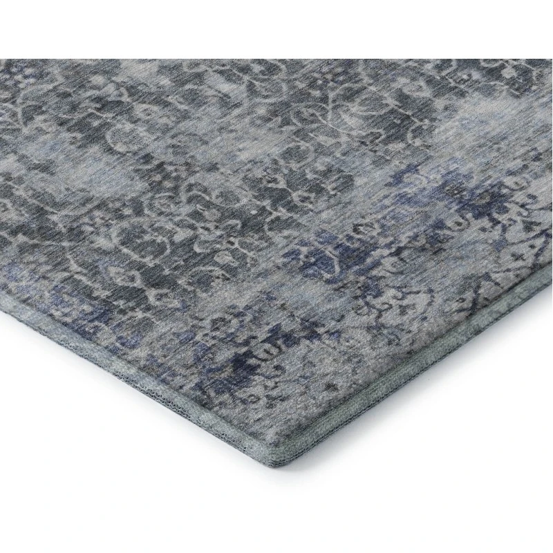 Addison Mayfield Blue AMF1752 - 8ft. Round Rug