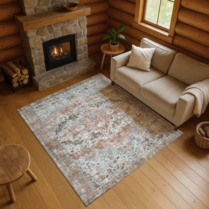 Addison Mayfield Orange AMF1755 2ft. 3in. x 7ft. 6in. Rect. Rug