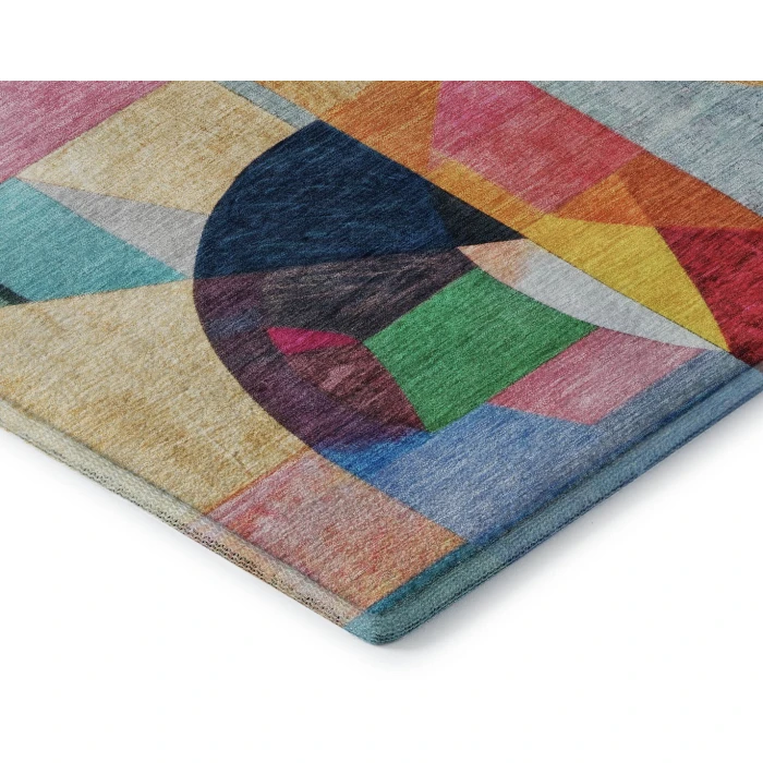 Addison Mayfield Blue AMF1757 - 8ft. Round Rug