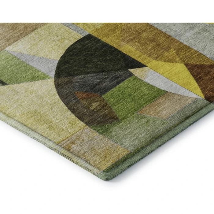 Addison Mayfield Green AMF1757 - 8ft. Round Rug