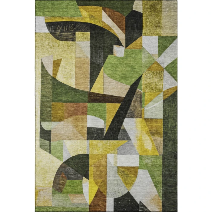 Addison Mayfield Green AMF1757 - 8ft. Round Rug