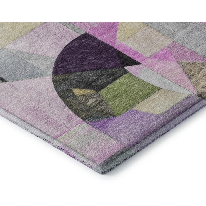 Addison Mayfield Purple AMF1757 - 8ft. Round Rug