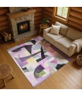 Addison Mayfield Purple AMF1757 - 8ft. Round Rug