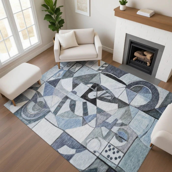 Addison Mayfield Blue AMF1758 9ft. x 12ft. Rect. Rug