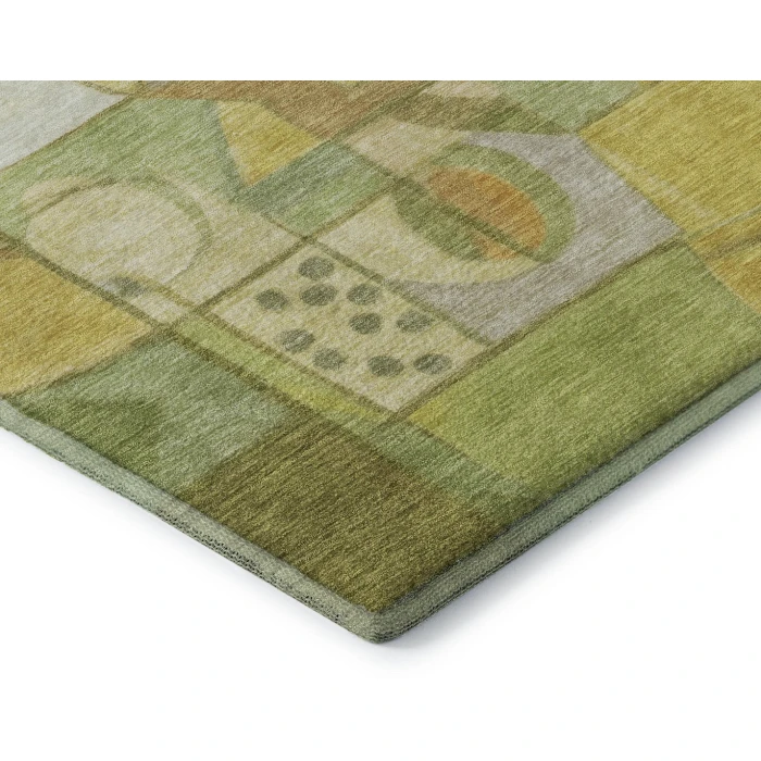 Addison Mayfield Green AMF1758 - 8ft. Round Rug