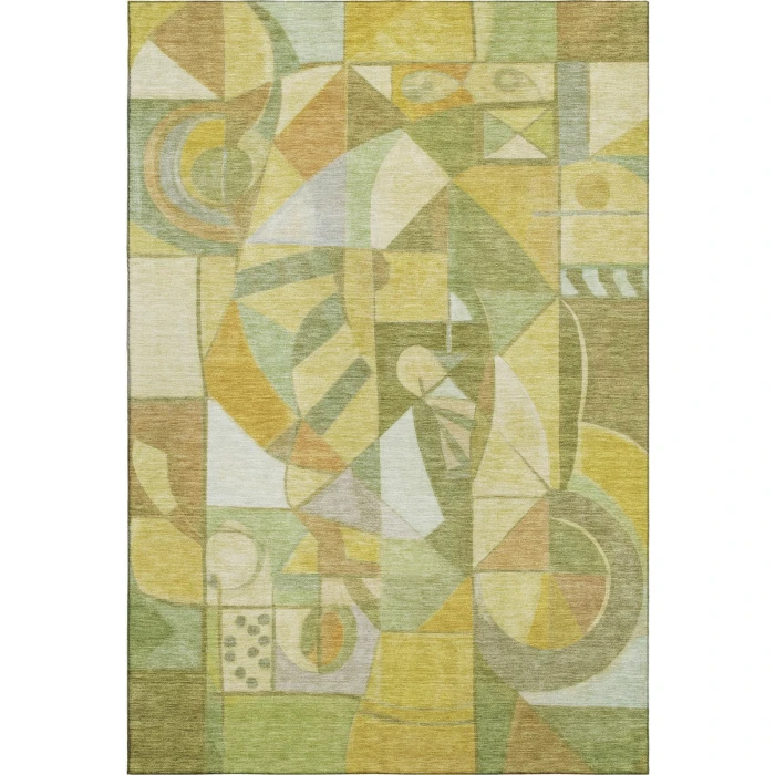Addison Mayfield Green AMF1758 - 8ft. Round Rug