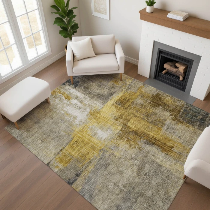 Addison Mayfield Gray AMF1759 - 8ft. Round Rug