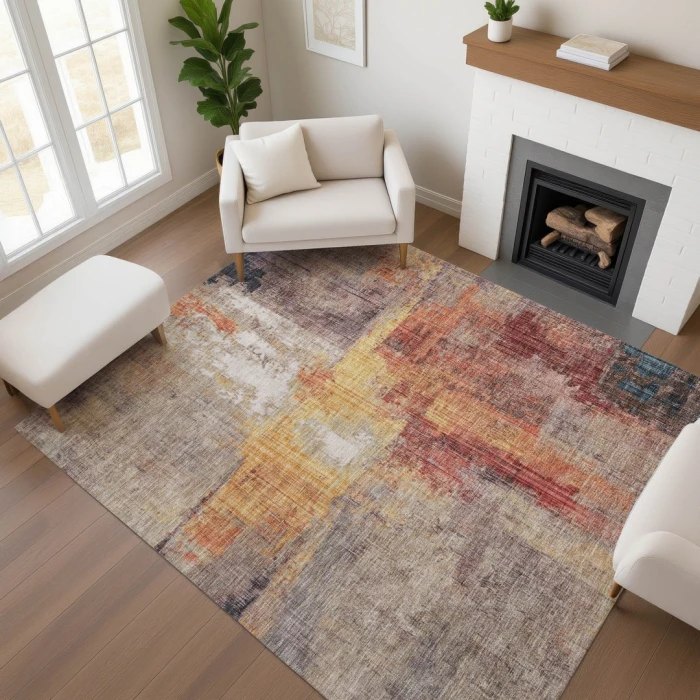 Addison Mayfield Brown AMF1759 - 8ft. Round Rug