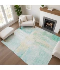 Addison Mayfield Teal AMF1759 - 8ft. Round Rug