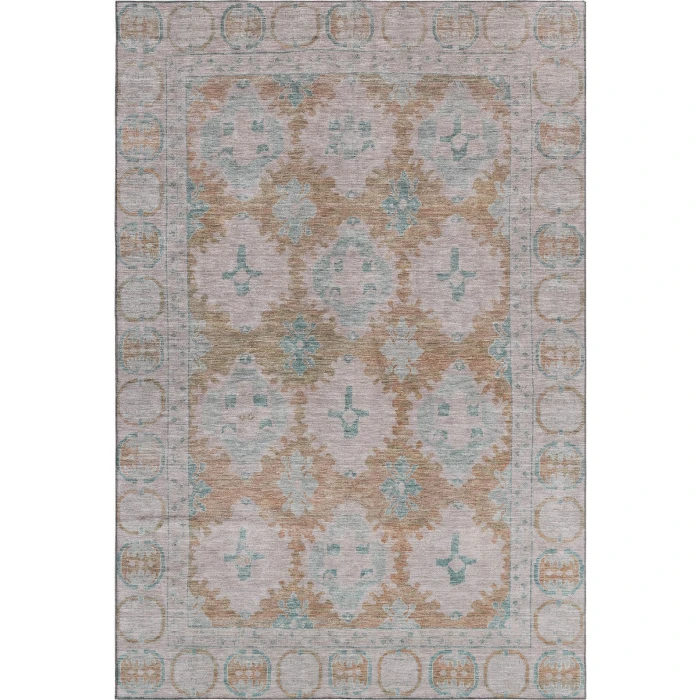 Addison Mayfield Orange AMF1760 - 8ft. Round Rug