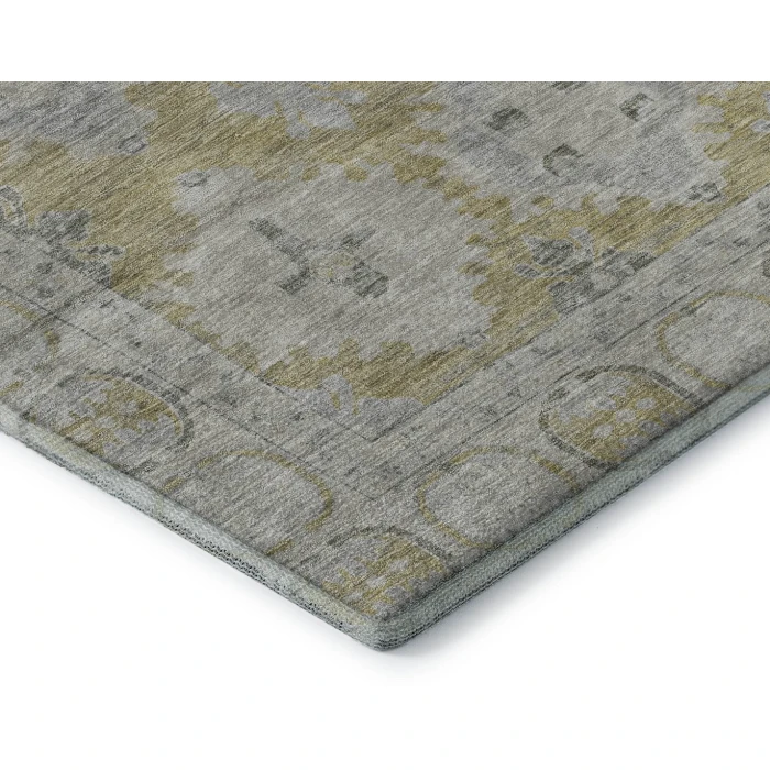 Addison Mayfield Gold AMF1760 - 8ft. Round Rug