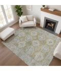 Addison Mayfield Gold AMF1760 - 8ft. Round Rug