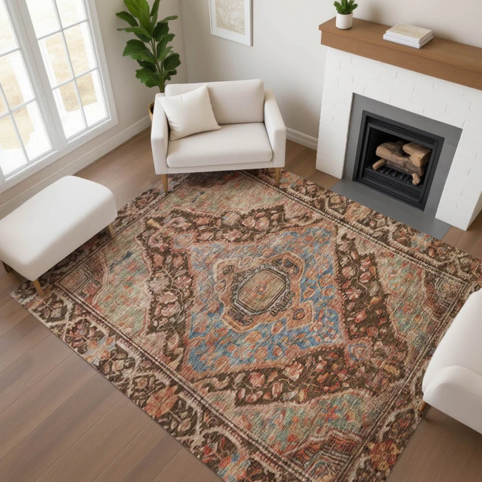 Addison Mayfield Brown AMF1761 9ft. x 12ft. Rect. Rug