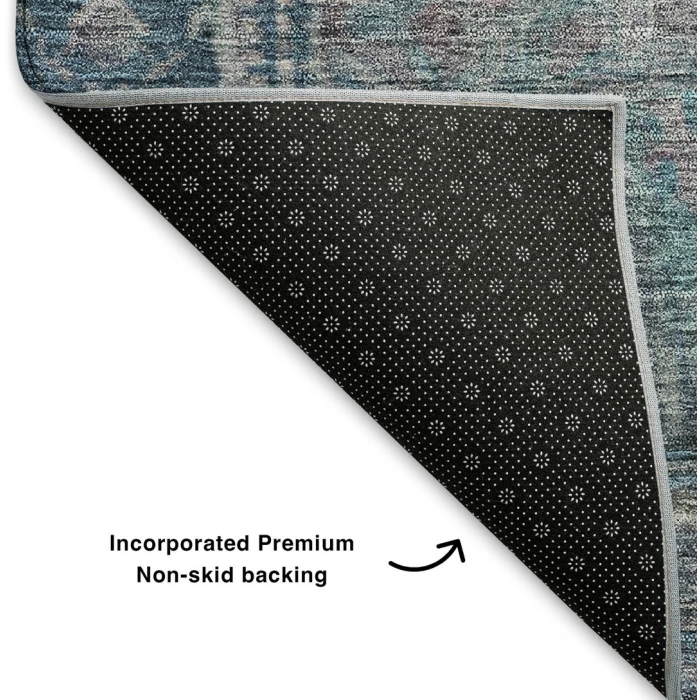 Addison Mayfield Blue AMF1761 - 8ft. Round Rug