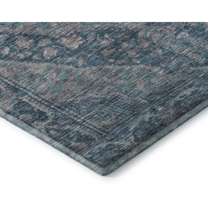 Addison Mayfield Blue AMF1761 - 8ft. Round Rug
