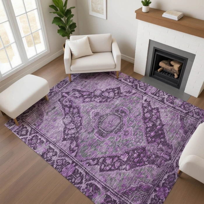 Addison Mayfield Purple AMF1761 8ft. x 10ft. Rect. Rug