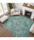 Addison Mayfield Teal AMF1761 - 8ft. Round Rug