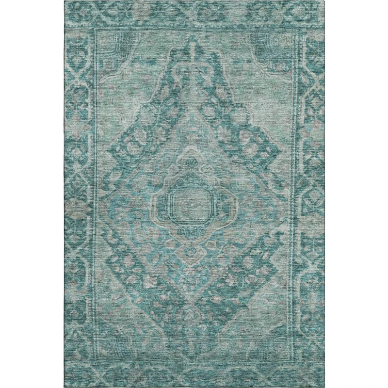 Addison Mayfield Teal AMF1761 5ft. x 7ft. 6in. Rect. Rug
