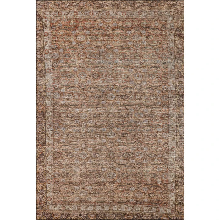 Addison Mayfield Orange AMF1762 - 8ft. Round Rug