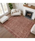 Addison Mayfield Orange AMF1762 - 8ft. Round Rug