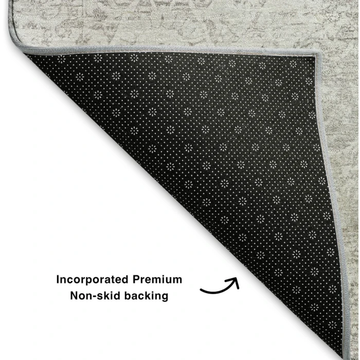 Addison Mayfield Gray AMF1763 - 8ft. Round Rug
