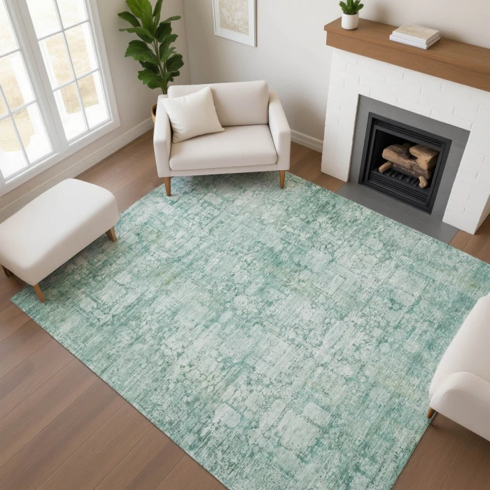 Addison Mayfield Teal AMF1764 2ft. 3in. x 7ft. 6in. Rect. Rug