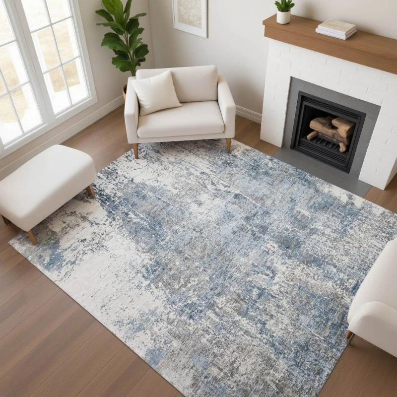 Addison Mayfield Blue AMF1765 - 8ft. Round Rug