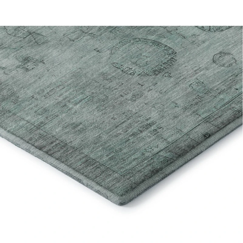 Addison Mayfield Teal AMF1769 - 8ft. Round Rug